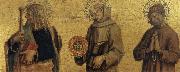 Carlo Crivelli Jakobus of the boy with the Hl. Philippus and Bernhard oil painting on canvas